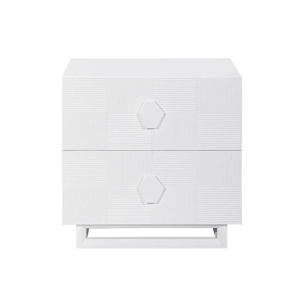 Alton Bedside Table - Large White