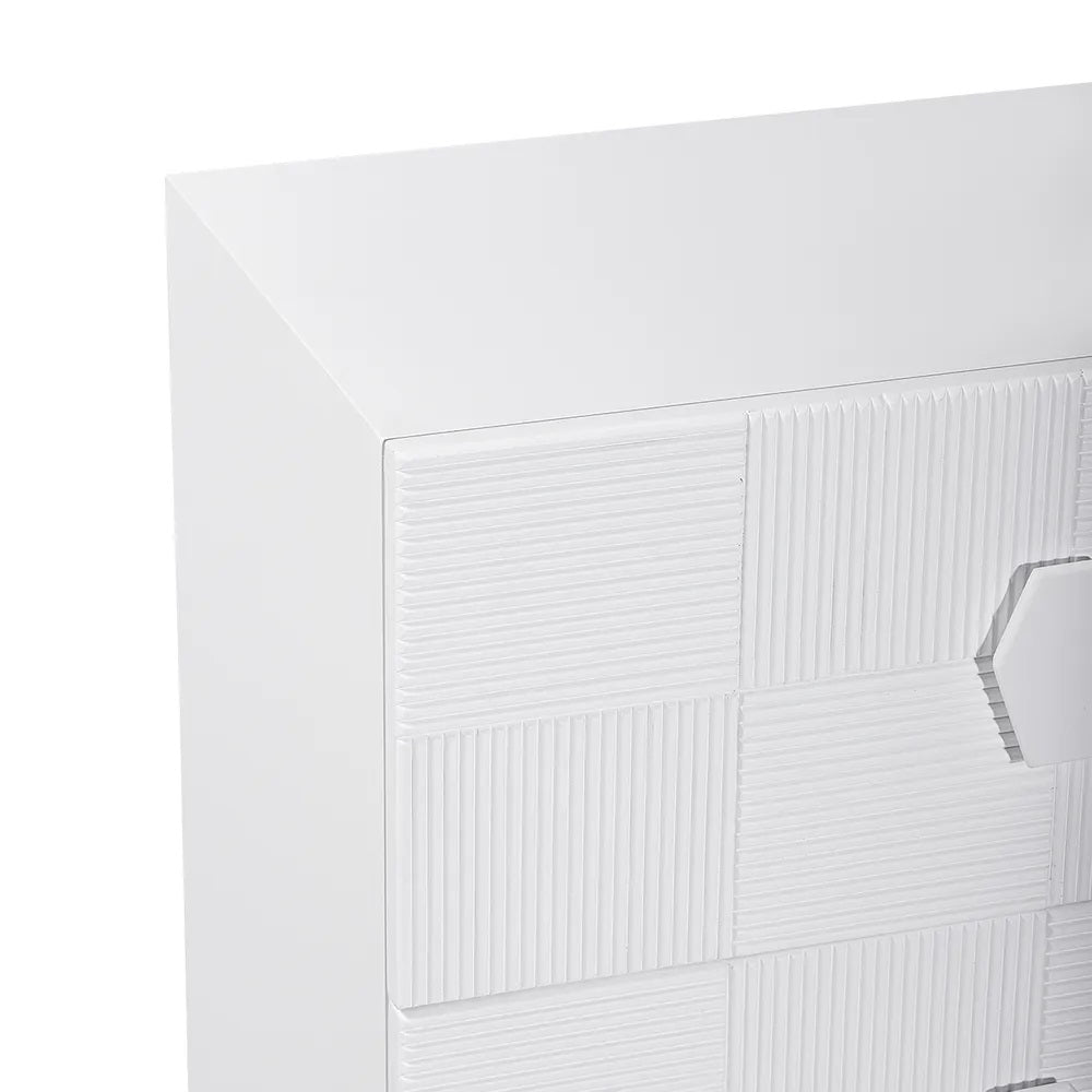 Alton Bedside Table - Large White