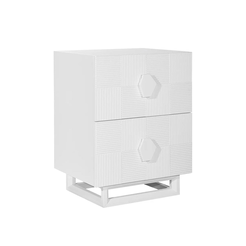 Alton Bedside Table - Small White