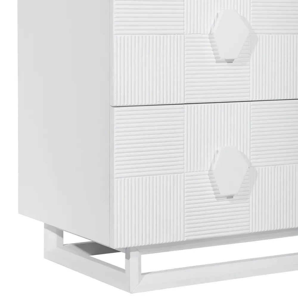 Alton 3 Drawer Chest - White zoom