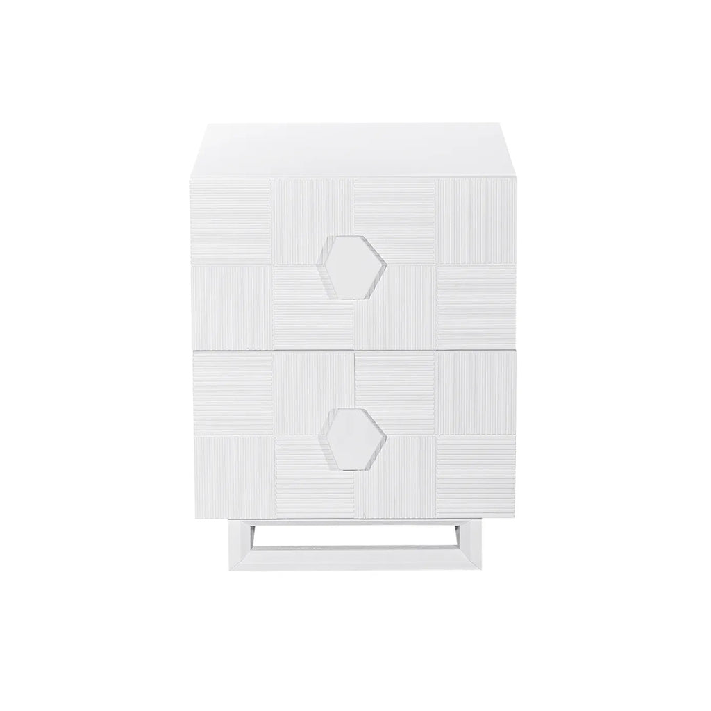 Alton Bedside Table - Small White