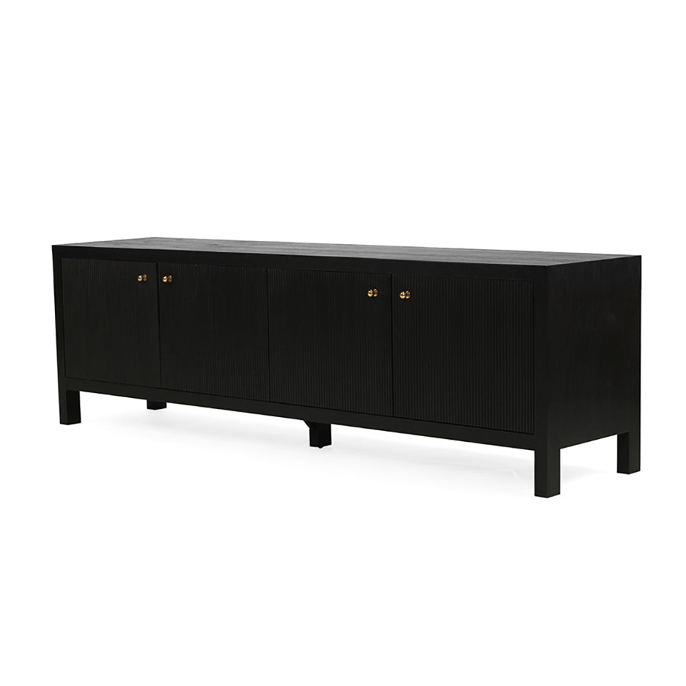 Amalfi Black Entertainment Unit – 2m