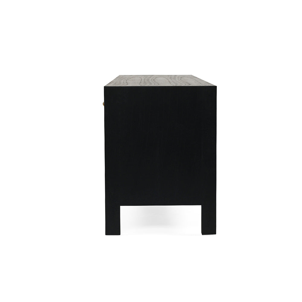 Amalfi Black Entertainment Unit – 2m