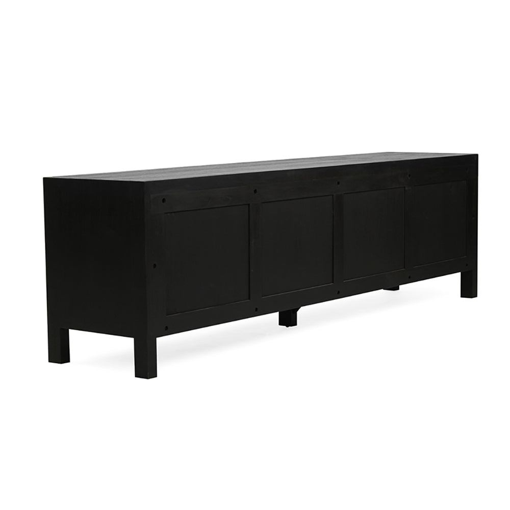 Amalfi Black Entertainment Unit – 2m