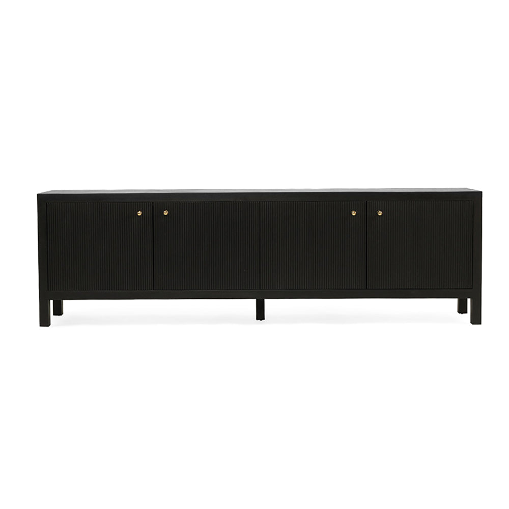 Amalfi Black Entertainment Unit – 2m