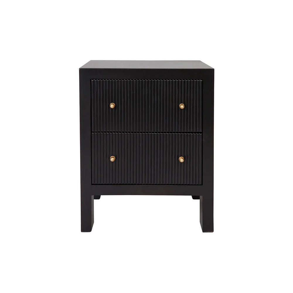 Adele Bedside Table - Small Black