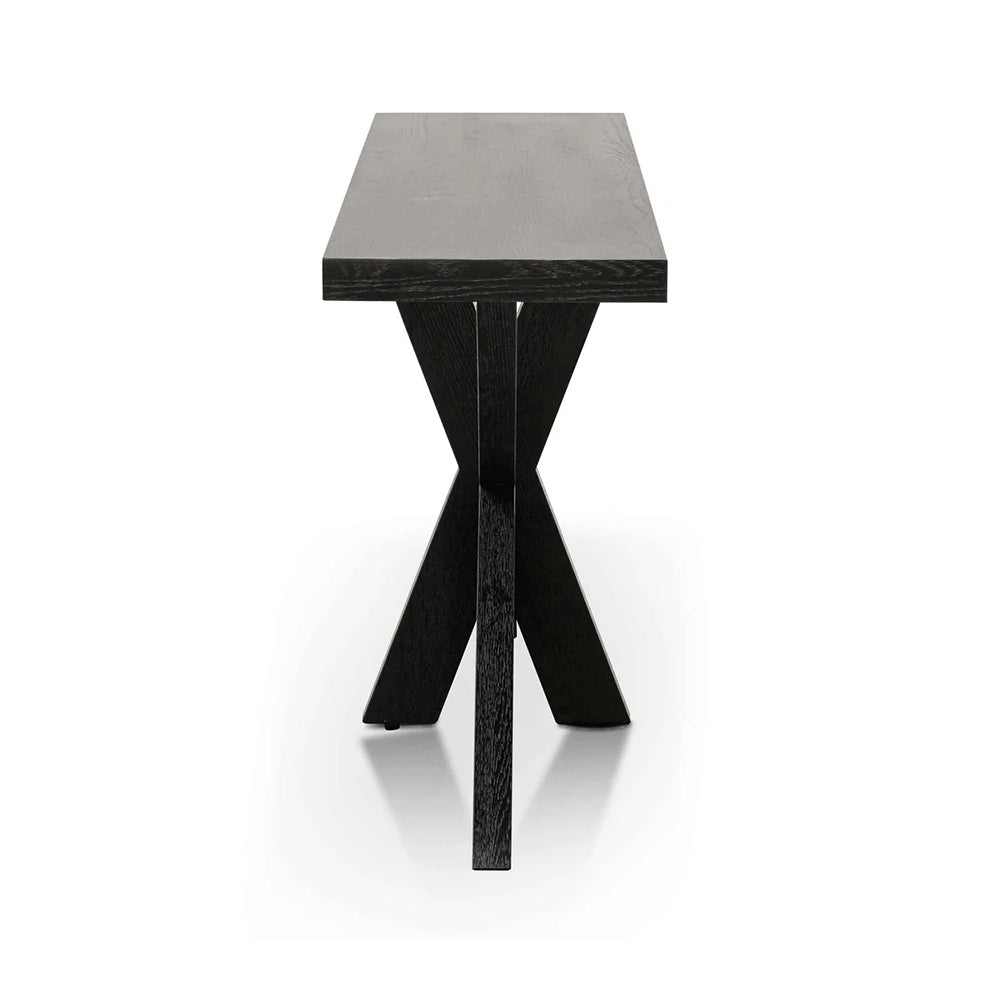 Black Console Table side