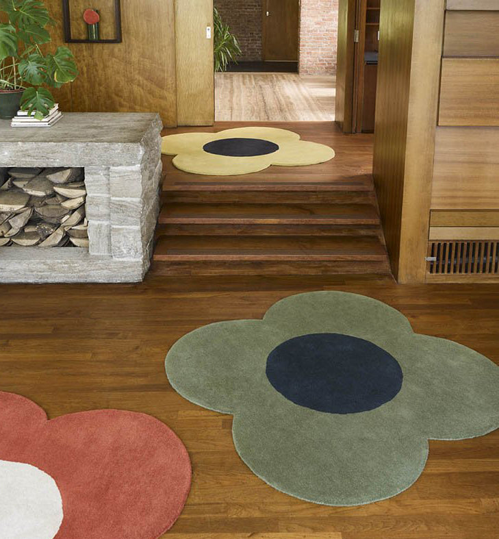 Orla Kiely Flower Forest Round Rug