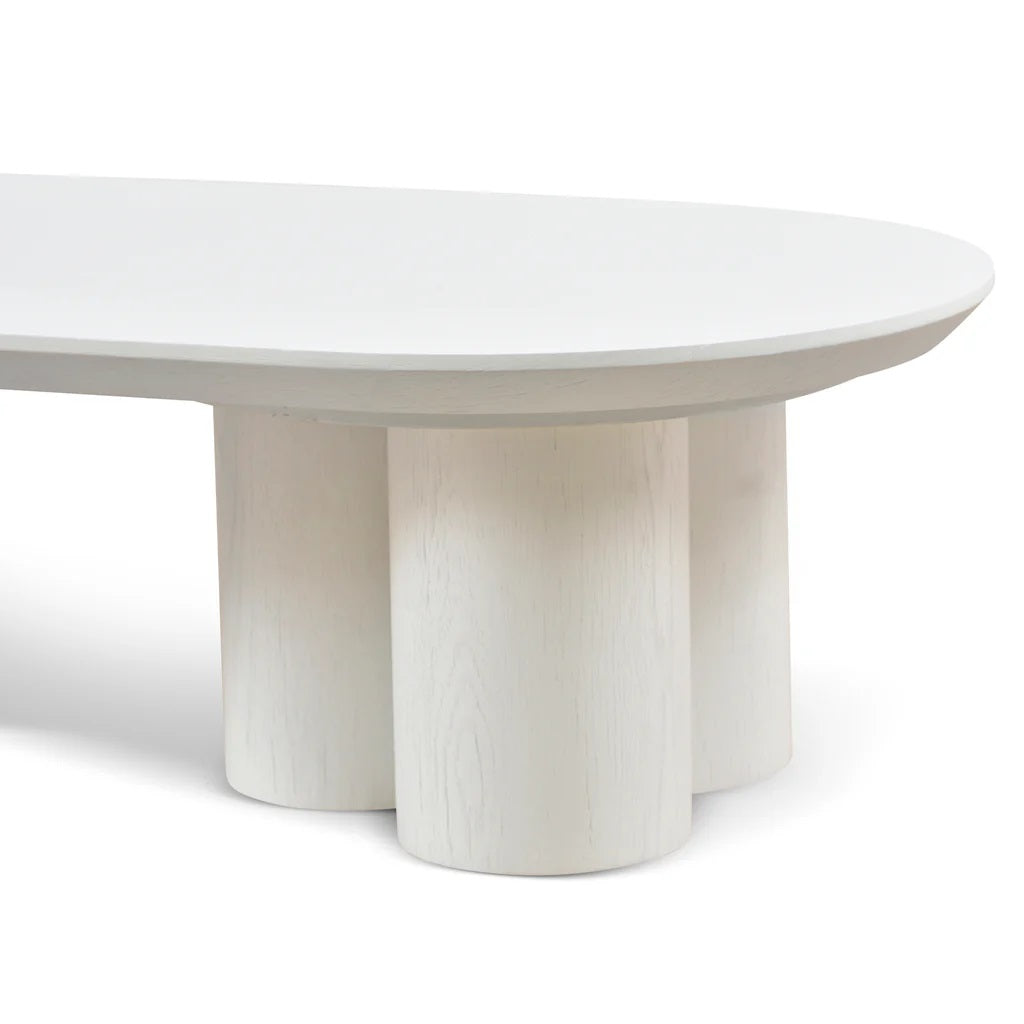 Santorini Oval Coffee Table - White