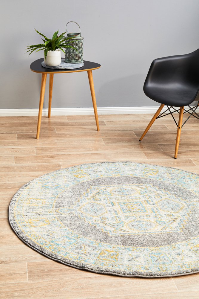 Century Round Grey Rug