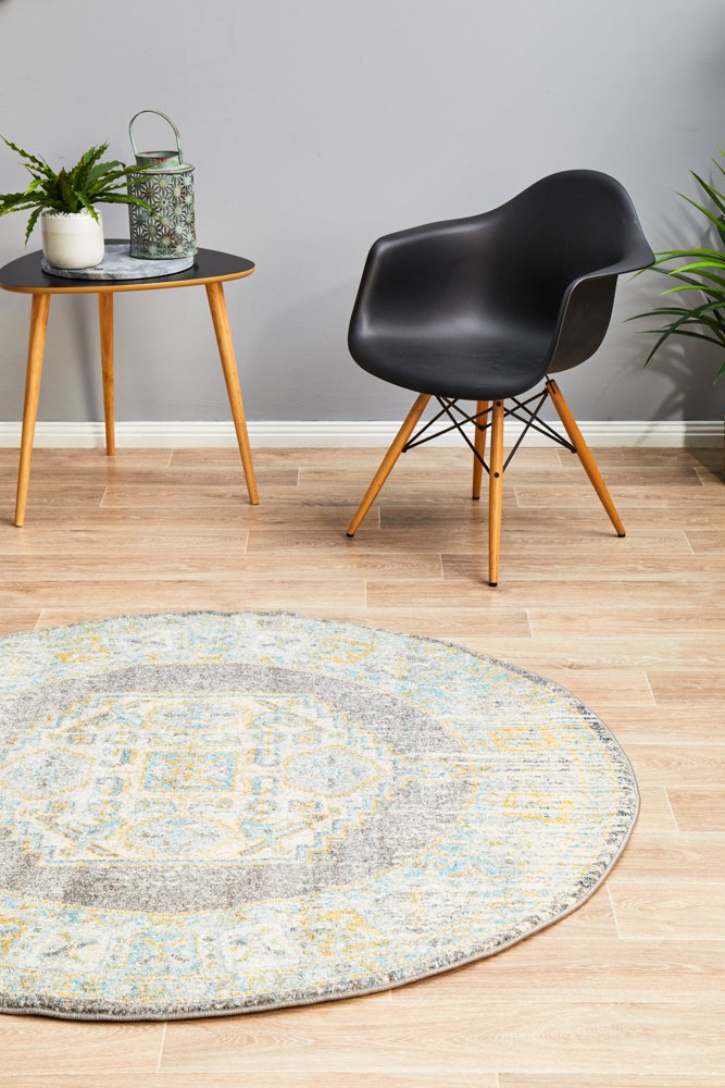 Century Round Grey Rug