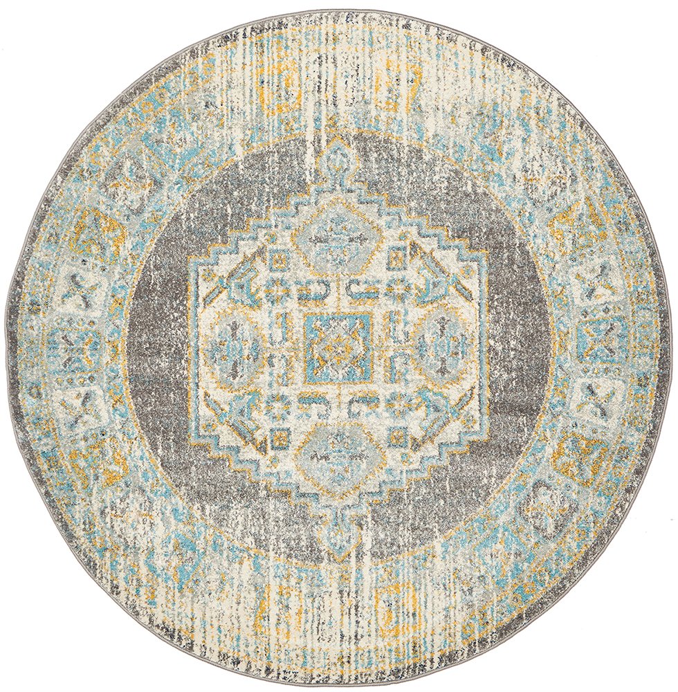 Century Round Grey Rug