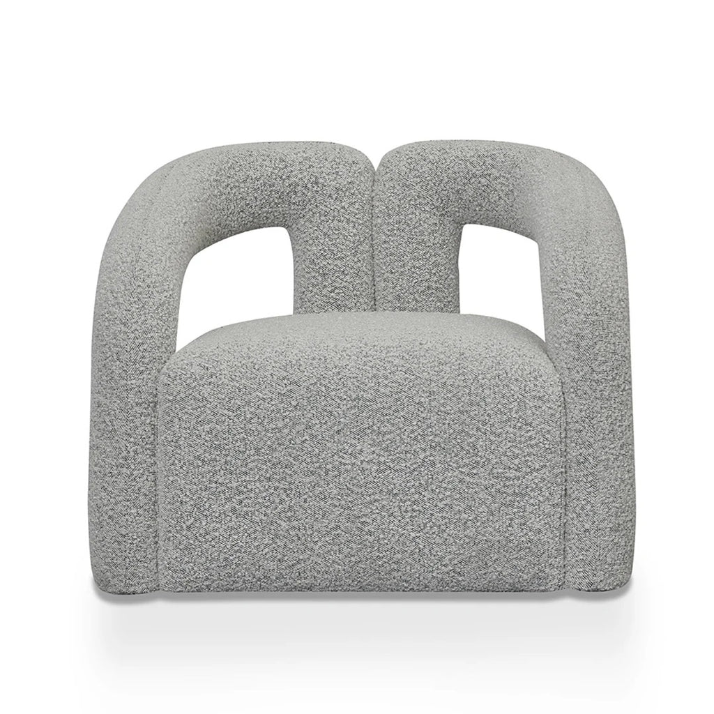 Como Lounge Chair - Silver Grey Boucle