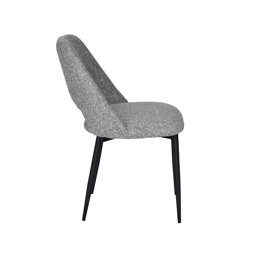 Capri Dining Chair - Grey Boucle