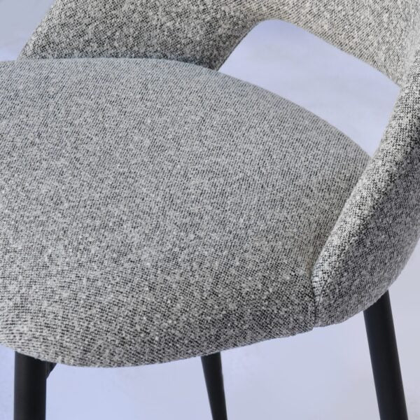 Capri Dining Chair - Grey Boucle