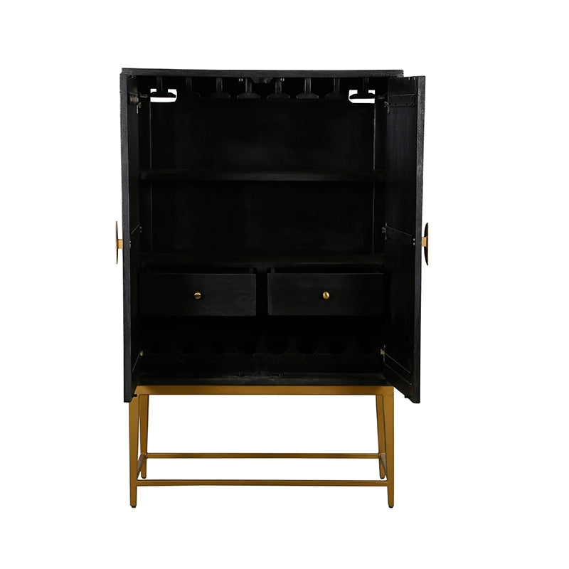 Dublin Black Drinks Cabinet