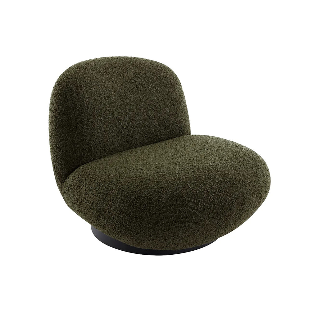 Felicity Swivel Occasional Chair - Green Boucle