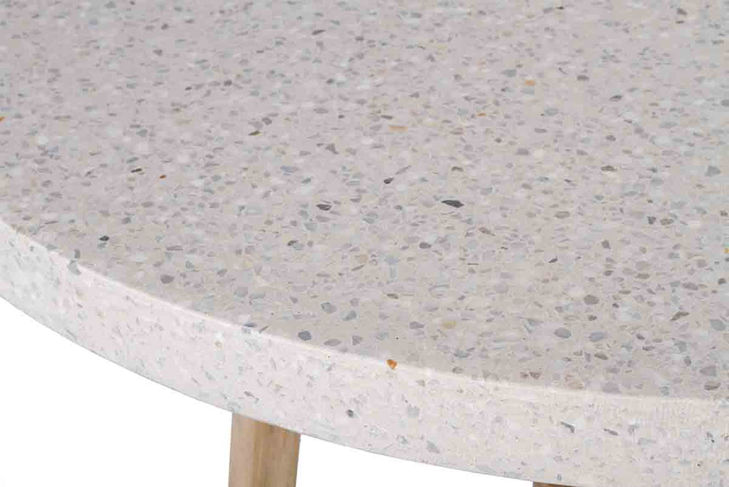 Fiona 120 cm Round Dining Table - white wash