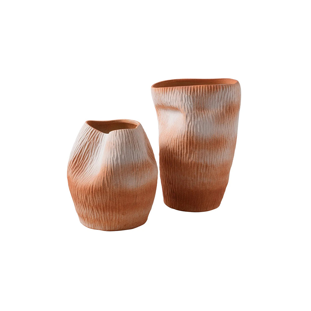 Maeve Porcelain Vase -Medium Terracotta