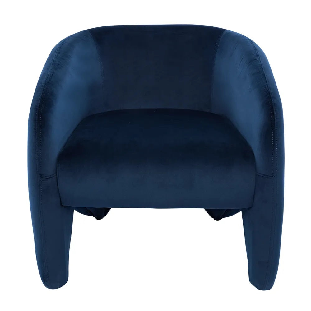 Maine Arm Chair - Indigo Velvet