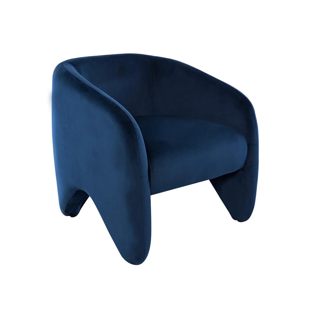 Maine Arm Chair - Indigo Velvet