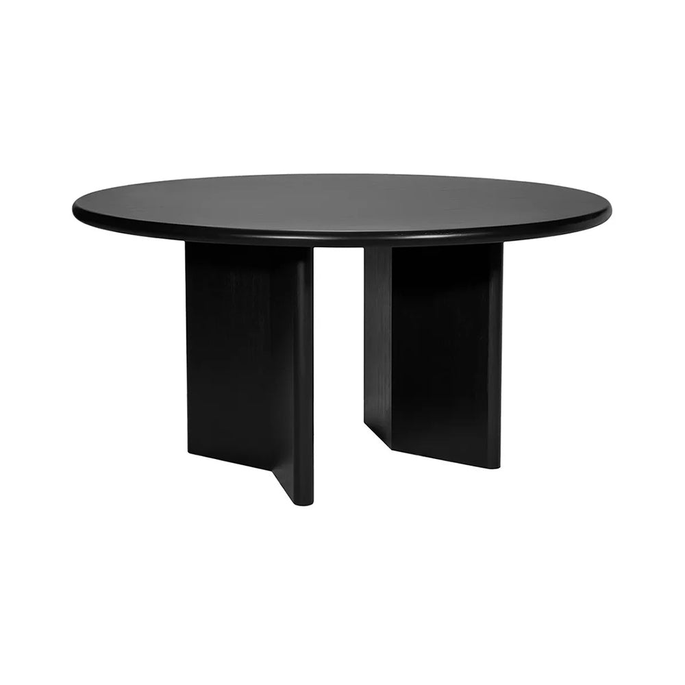 Montauk Black Round Dining Table 1.5m