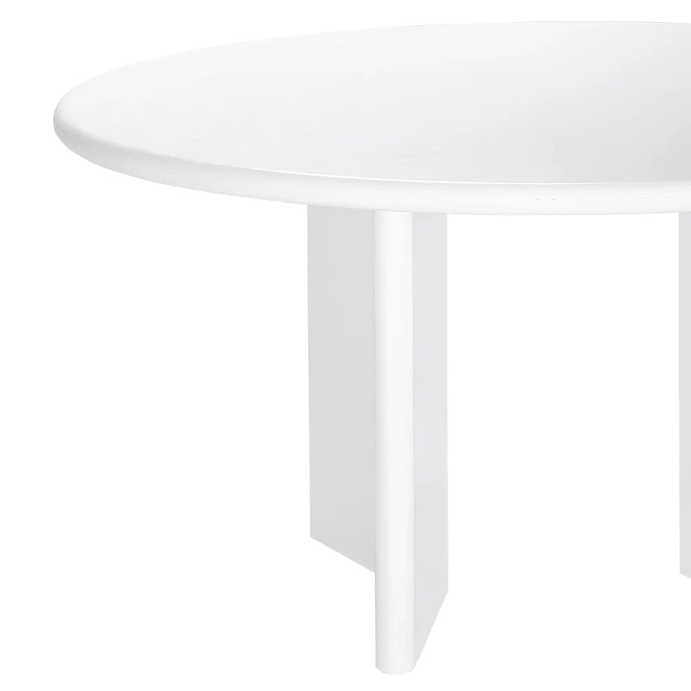 Montauk Round Dining Table - 1.5m White