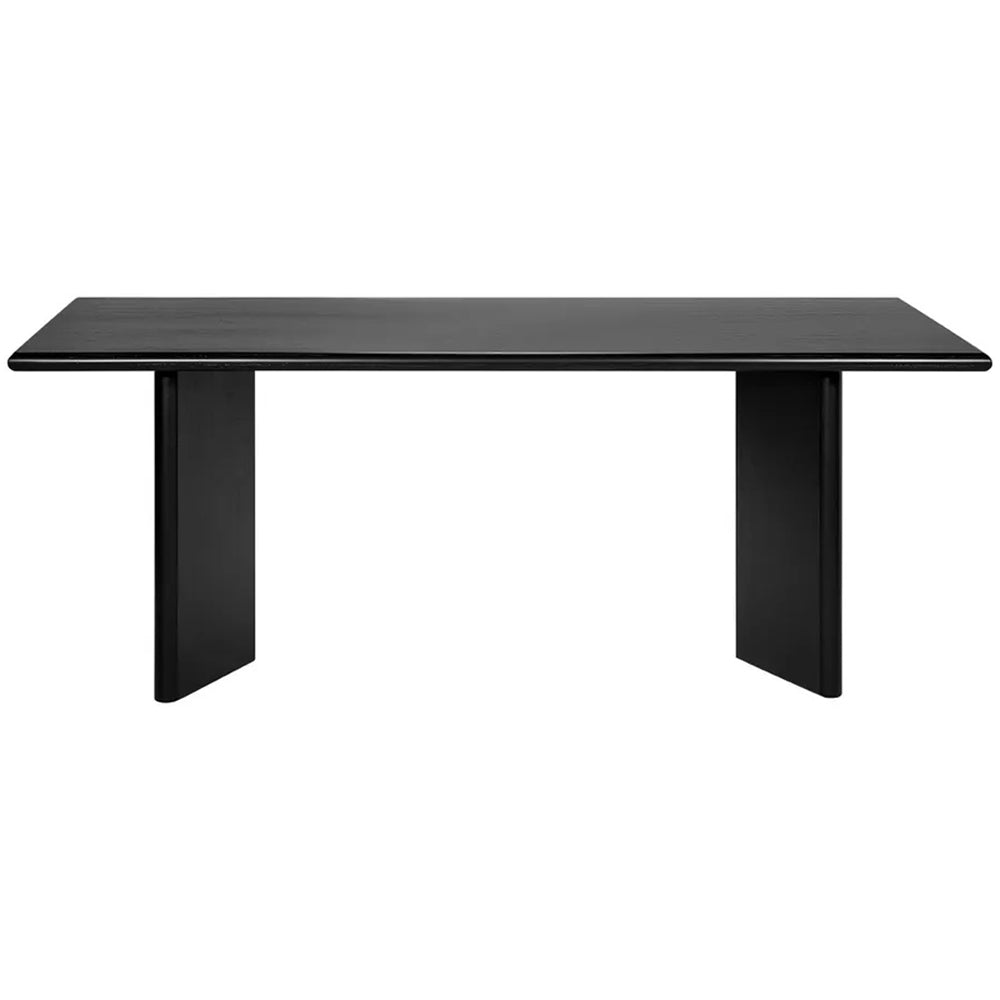 Montauk Black Rectangle Dining Table 2m