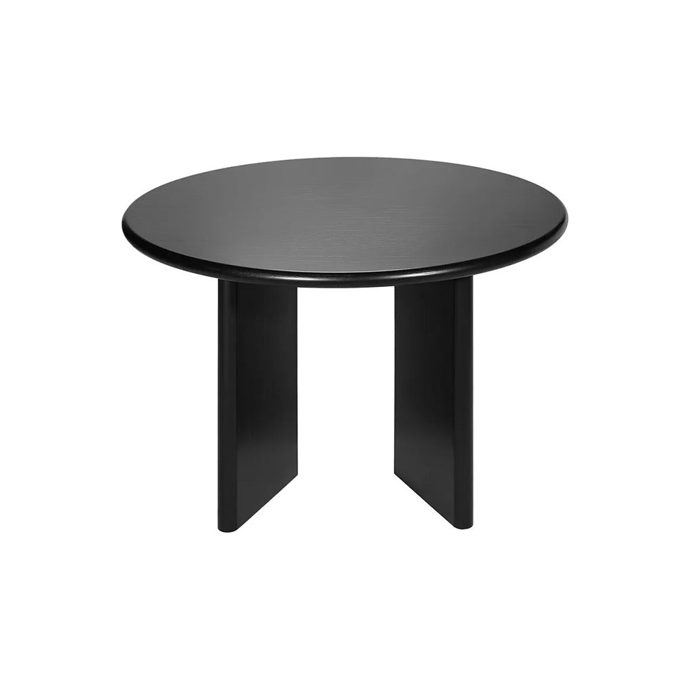 Montauk Black Round Dining Table 1.2m