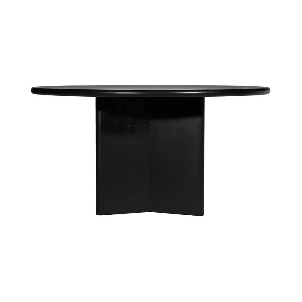 Montauk Black Round Dining Table 1.5m