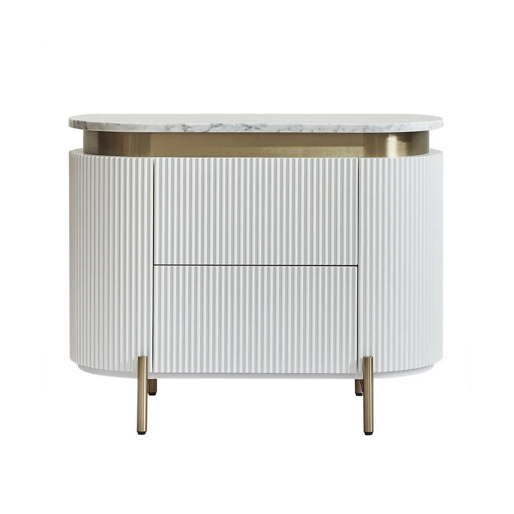 Monte Carlo Large Bedside Table - White