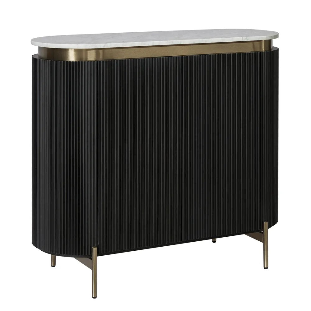 Monte Carlo Art Deco Black Buffet Cabinet