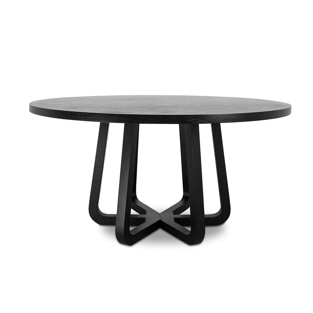 Naples Round Dining Table 150cm - Black