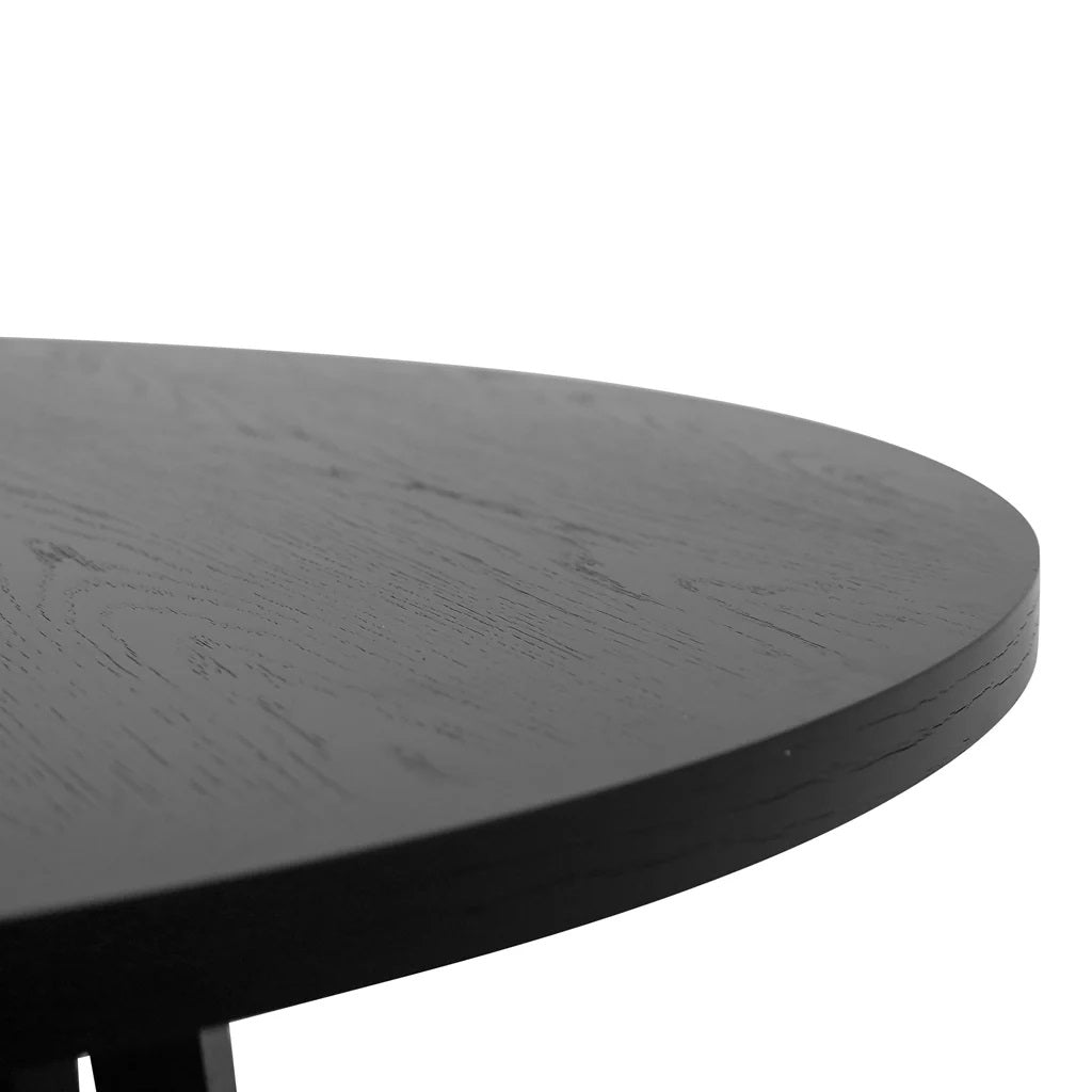 Naples Round Dining Table 150cm - Black