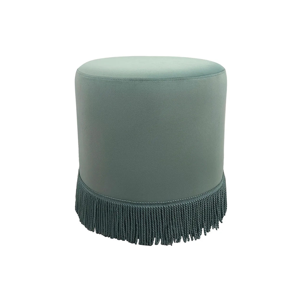 Nemi Stool - Duck Egg Blue Velvet