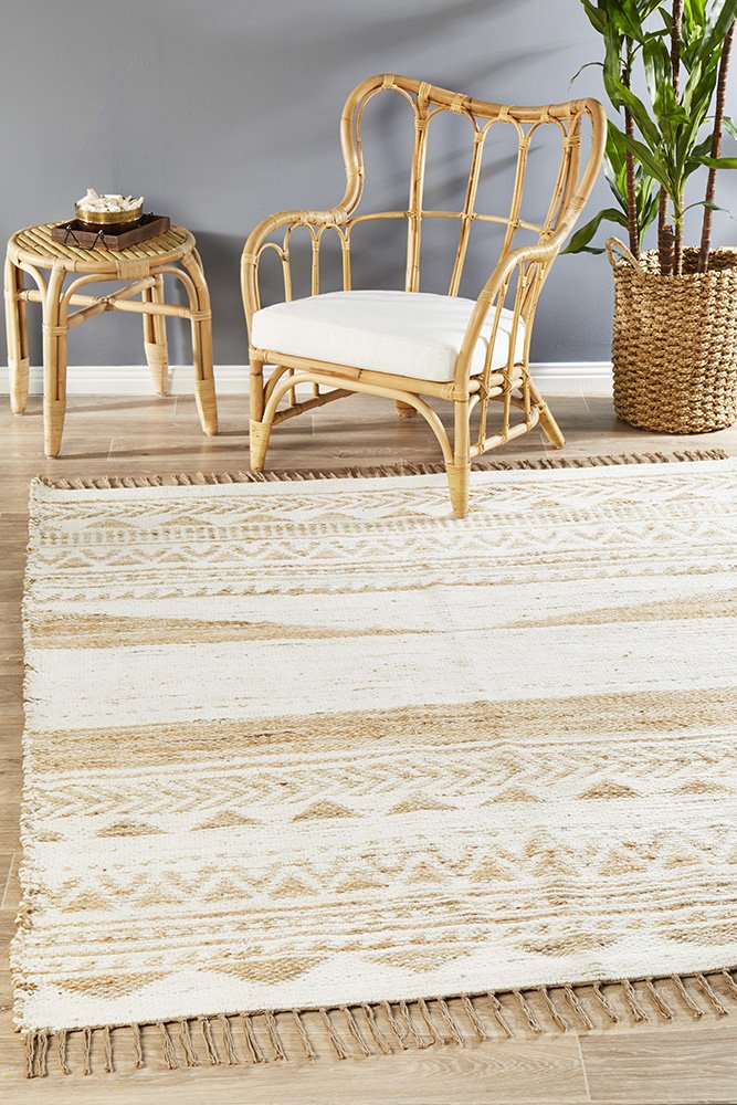 Parade Jute White Rug