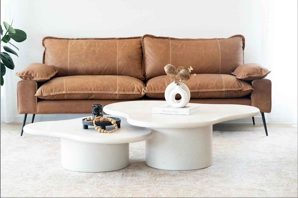 Piato Organic Coffee Table 120cm - Latte