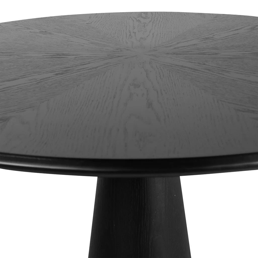 Portofino Round Dining Table 120cm - Black