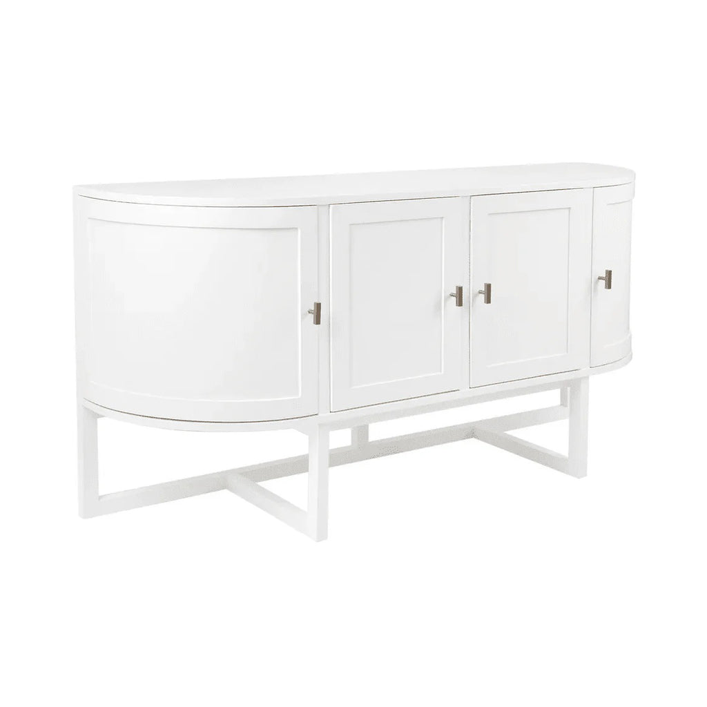 White curved buffet cabinet | Art Deco Furniture