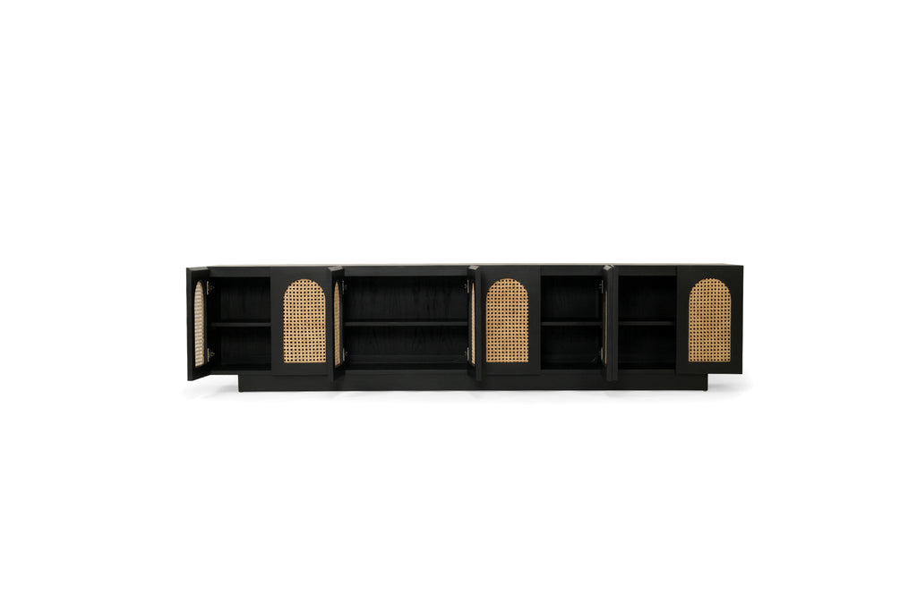 Ravello 8 Door Entertainment Unit – Black