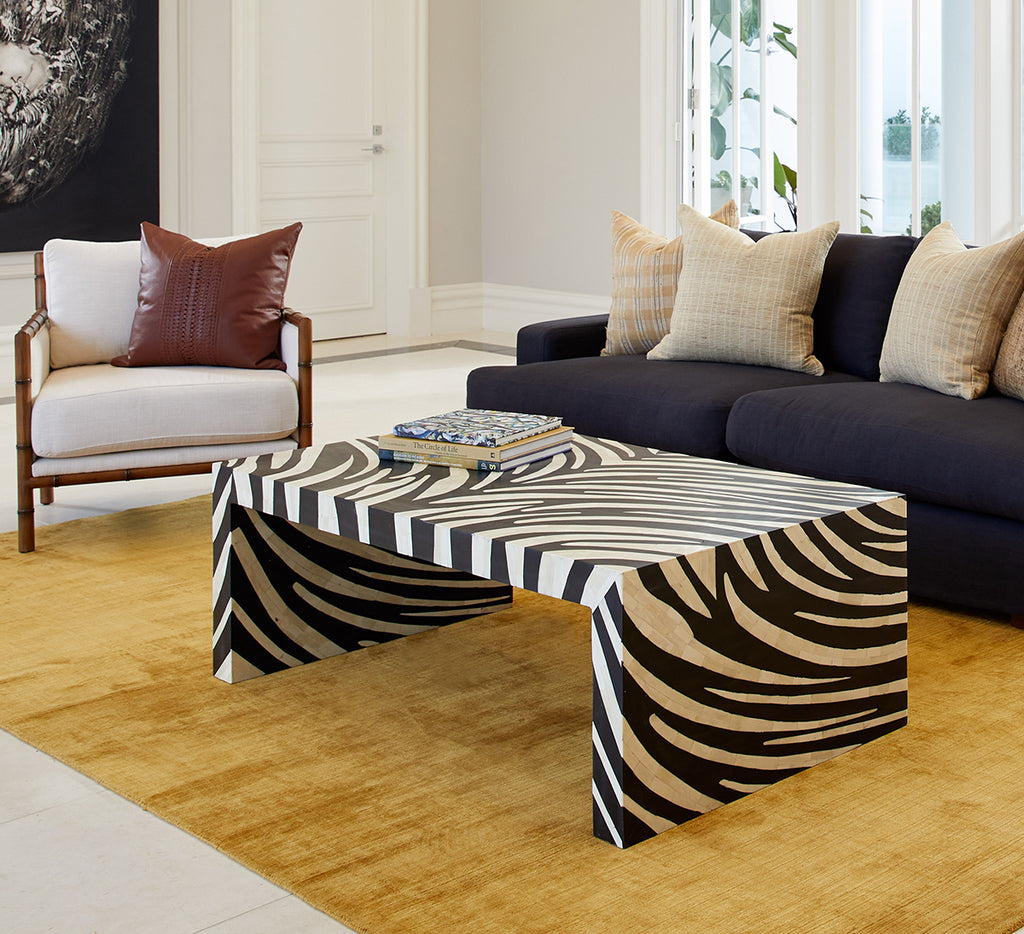 Savannah Black and White Coffee Table