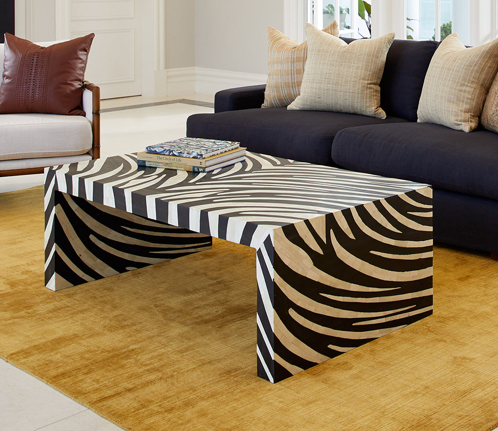 Savannah Black and White Coffee Table