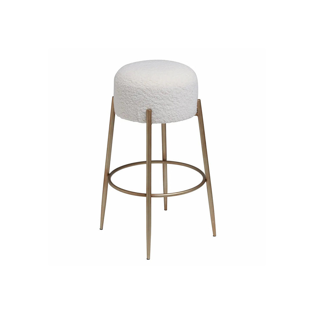 Soho Kitchen Stool - White Boucle