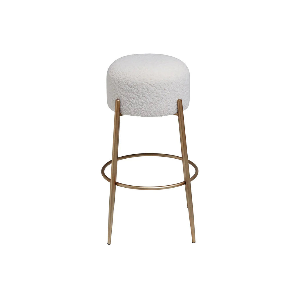 Soho Kitchen Stool - White Boucle