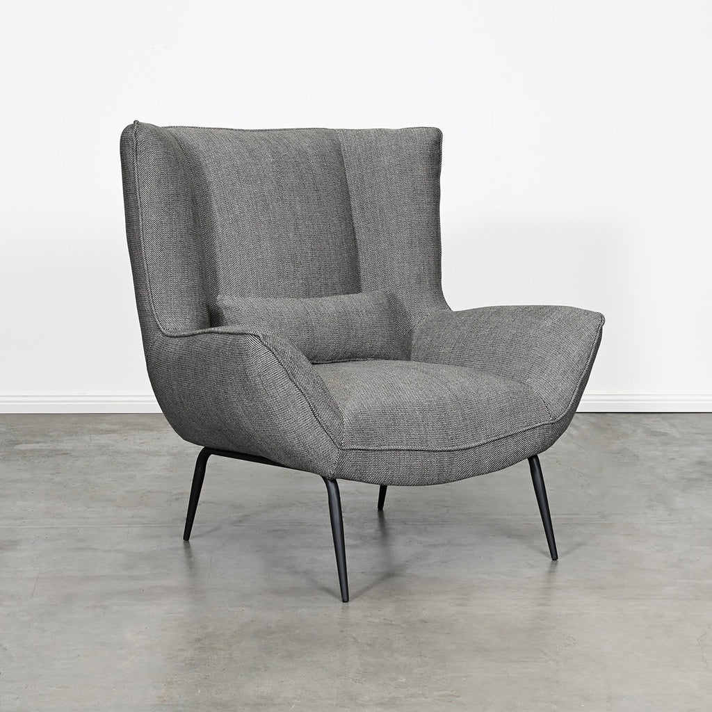 Virgo Armchair - Black Tan Knit