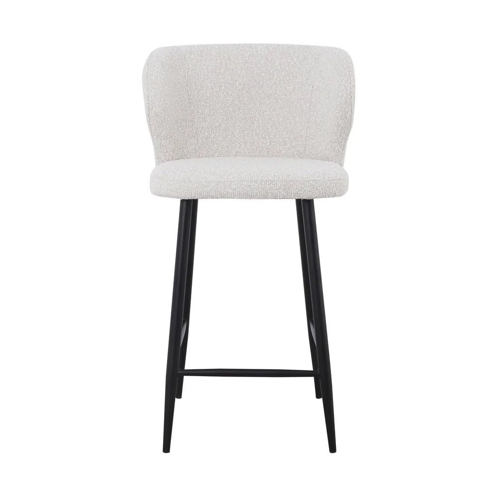 Zara Bar Stool - Pearl Grey Boucle (Set of 2)