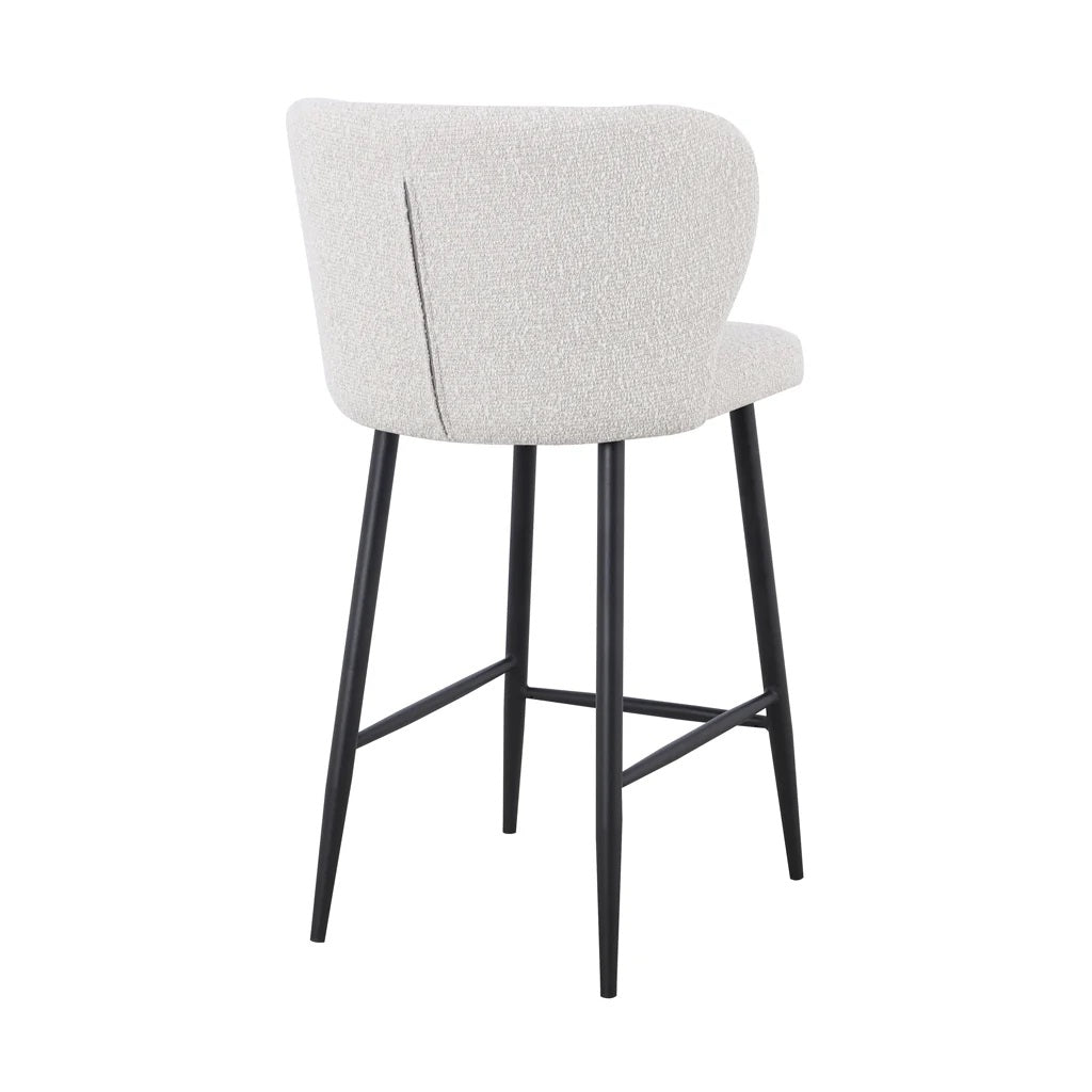 Zara Bar Stool - Pearl Grey Boucle (Set of 2)