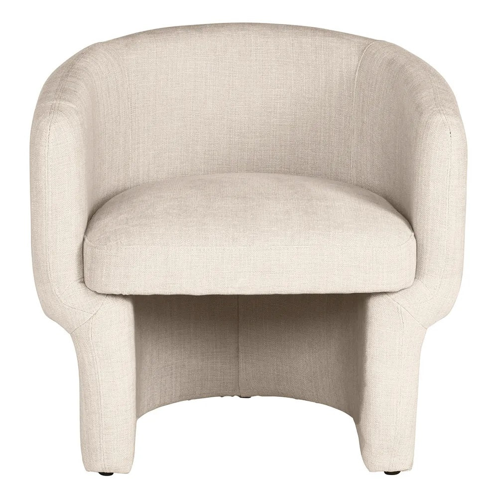 Zoe Arm Chair - Natural Chenille