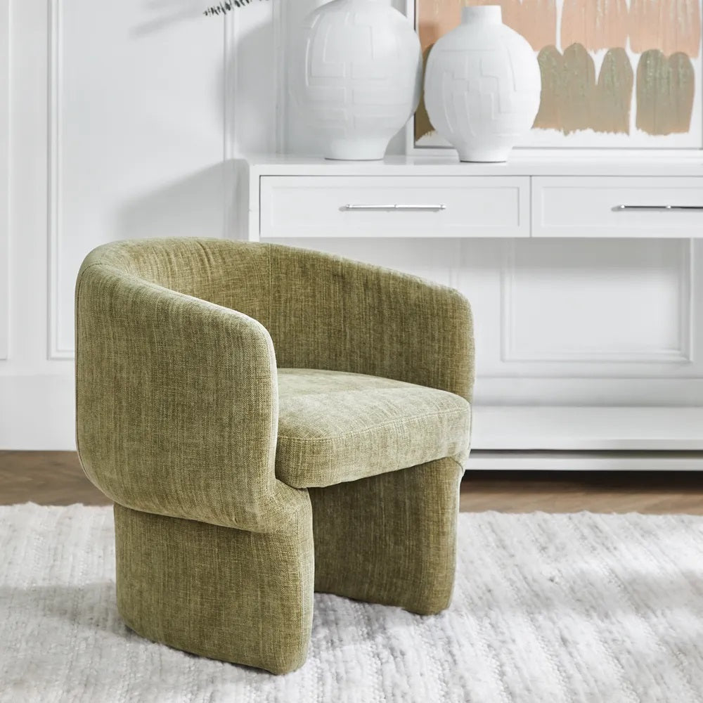 Zoe Arm Chair - Sage Chenille