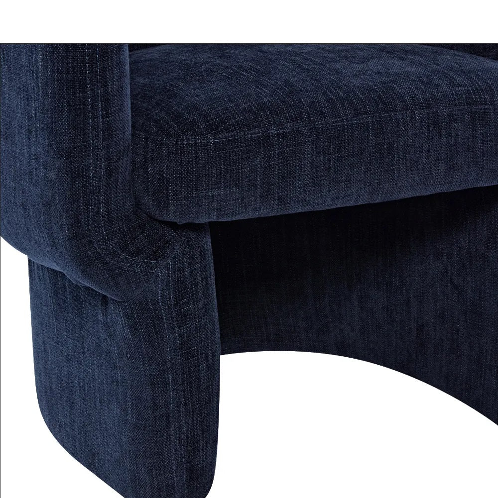 Zoe Occasional Chair - Indigo Chenille